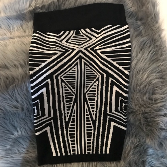 High waist black and white skirt - Picture 1 of 1